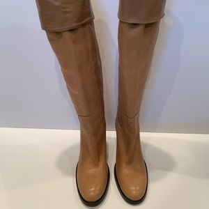 Boots - Sanfrediano Camel colored leather boots, size 5